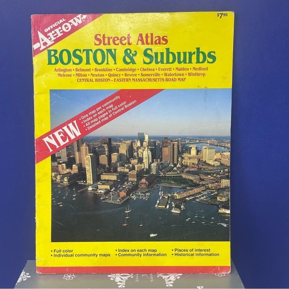 1993 Arrow Boston & Suburbs Street Atlas